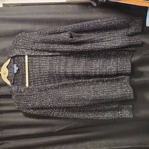 Modcloth Warming Signs Chunky Metallic Cardigan